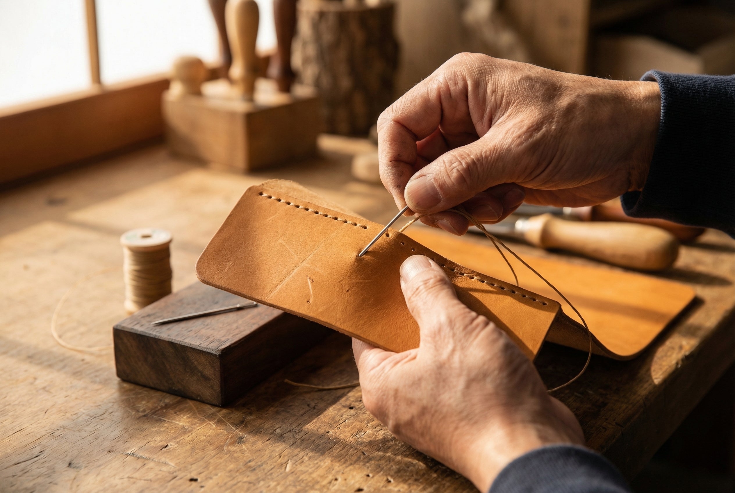 栃木レザー × 手仕事