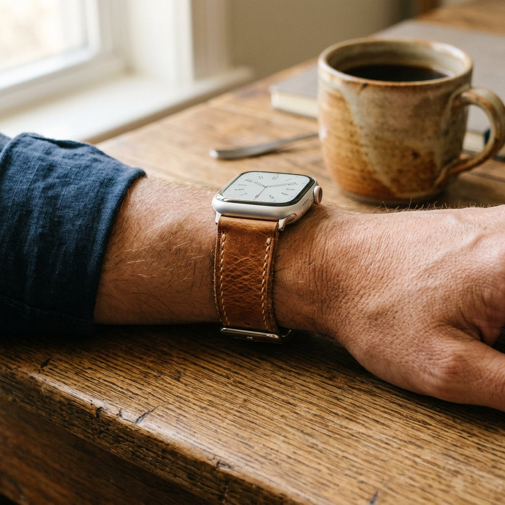 Apple Watchに本革バンドを選ぶ理由——手首から始まる経年変化の楽しみ